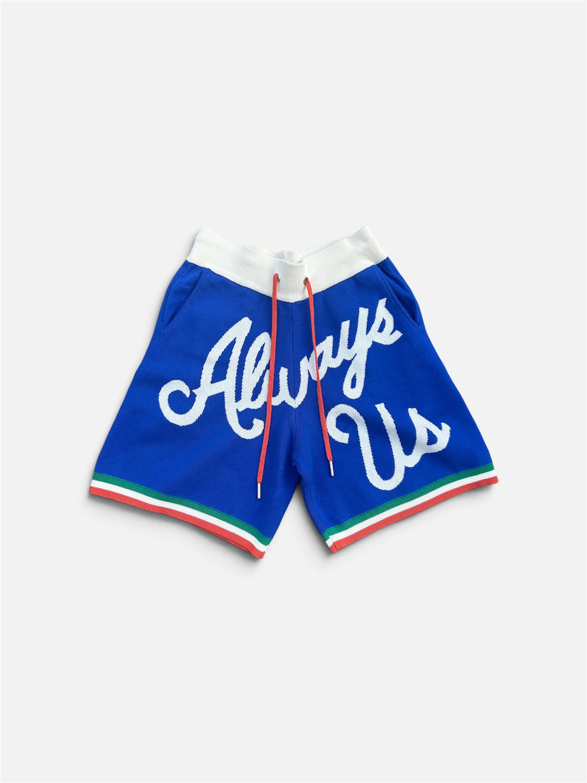 Knitted Shorts - Blue