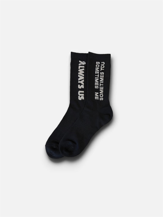 Black Crew Sock